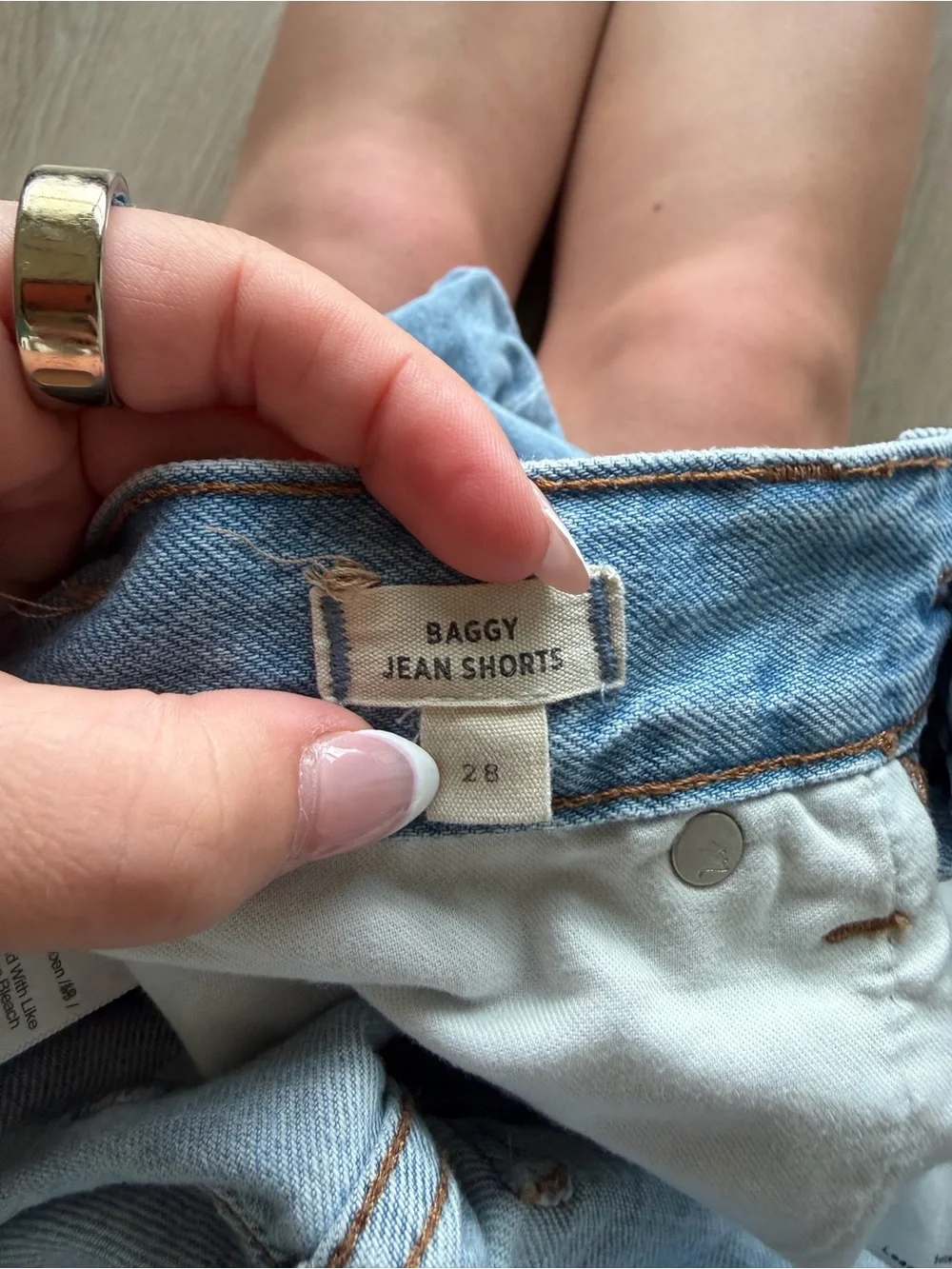 Women’s Baggy Light Blue Denim Shorts